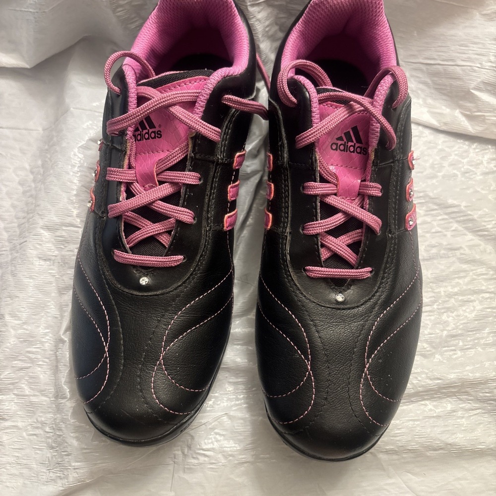 Adidas Golf Shoes Women's 6.5 Signature Natalie 2.0 Black Leather